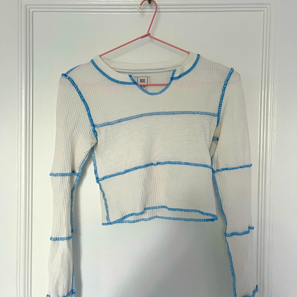 BDG urban outfitters sabine spliced thermal top